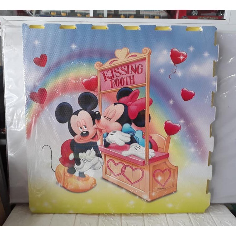 [KHO SỈ] Thảm xốp ghép hoạt hình Mickey (bộ 4 miếng 60x60cm)