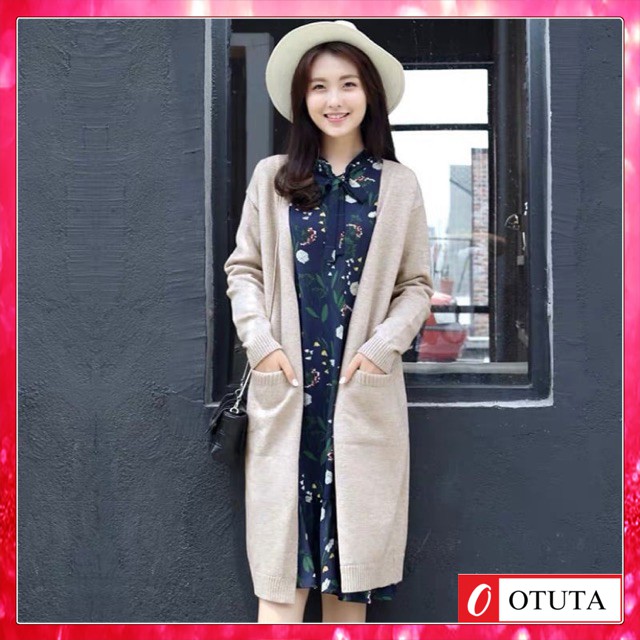 Áo cadigan len dáng dài siêu ấm, siêu thời trang -OTUTA | BigBuy360 - bigbuy360.vn