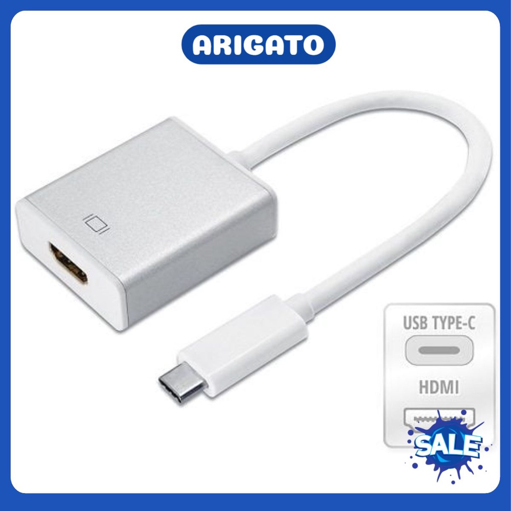 Giá siêu sốc Cáp chuyển đổi Type C sang VGA Type C sang HDMI USB cáp sạc hdmi 3 5 usb lan hub micro usb c vga ARIGATO