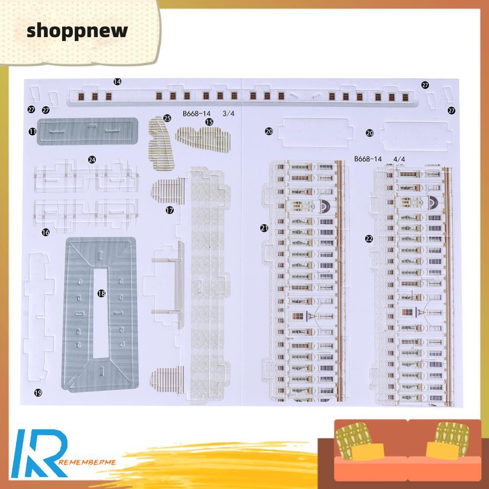 Bộ Xếp Hình Ngôi Nhà Trắng 3d Bằng Giấy Cho Bé