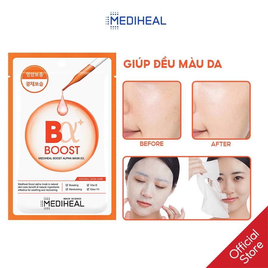 Mặt Nạ Đều Màu Da Mediheal Boost Alpha Mask EX 23ml