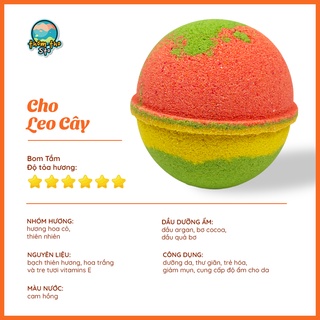 Bom tắm, Thơm Tho Sto, viên sủi bồn tắm sủi màu sắc, CHO LEO CÂY, bath bomb