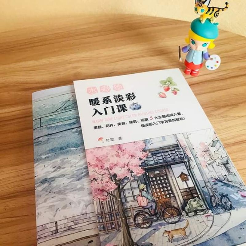 Artbook album ảnh GÓC PHỐ NHỎ tranh dạy vẽ phong cách Nhật Bản minh họa anime chibi xinh xắn