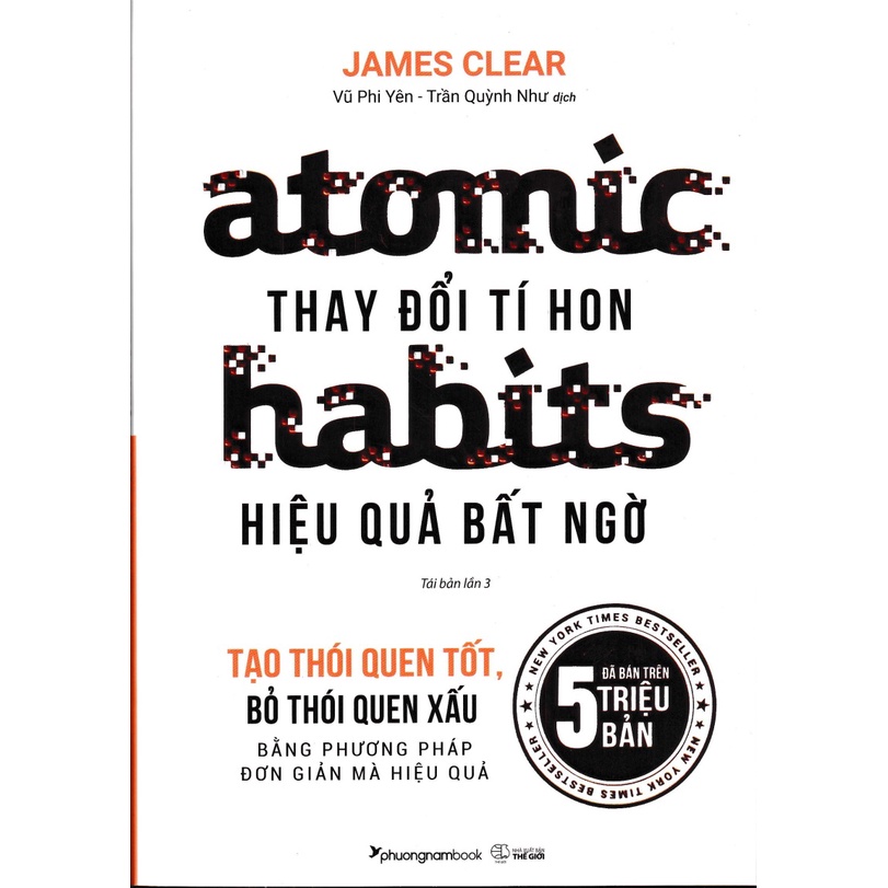 Sách Atomic habits Thay đổi tí hon Hiệu quả bất ngờ