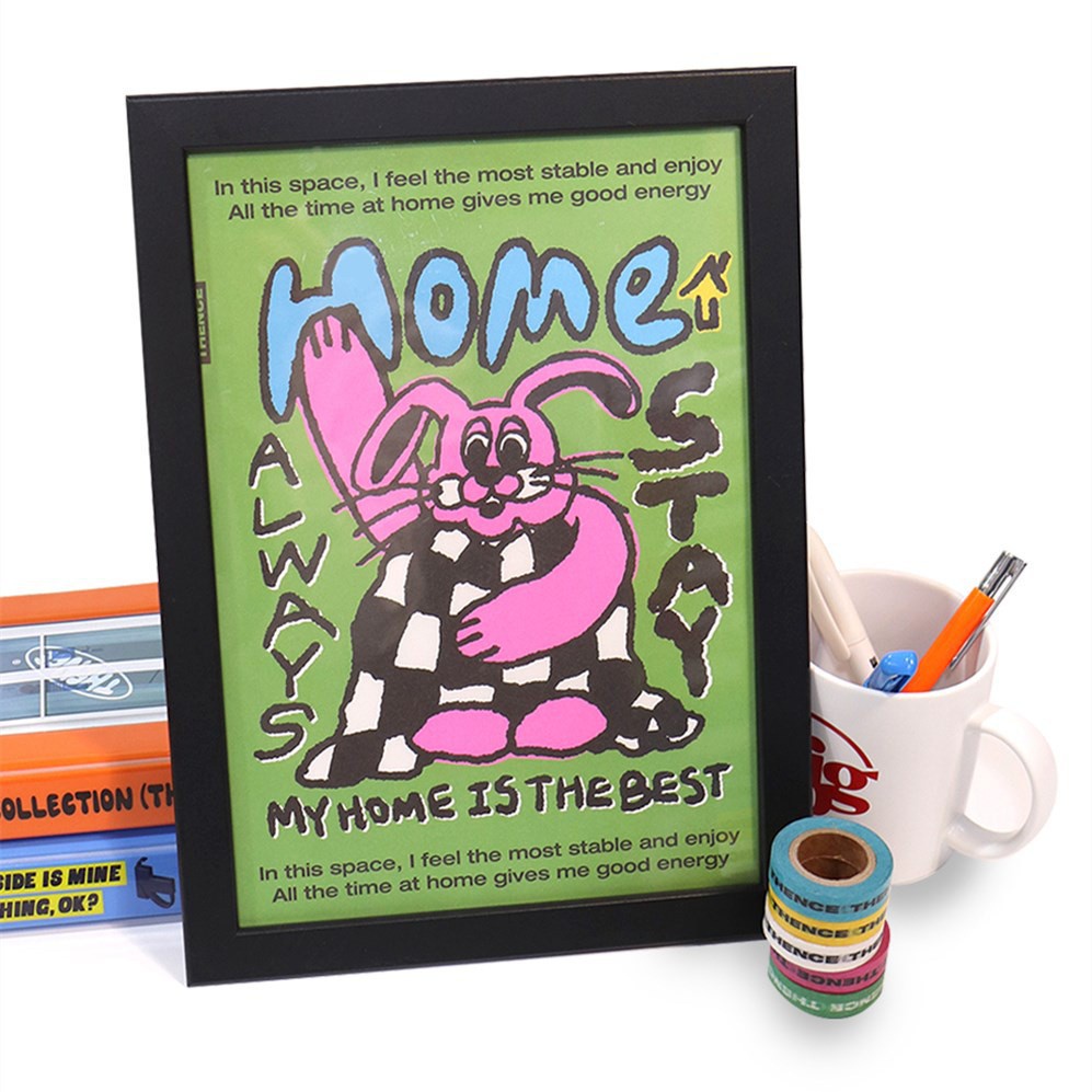 Set 15 thẻ ảnh trang trí dán tường phong cách retro độc đáo dễ thương