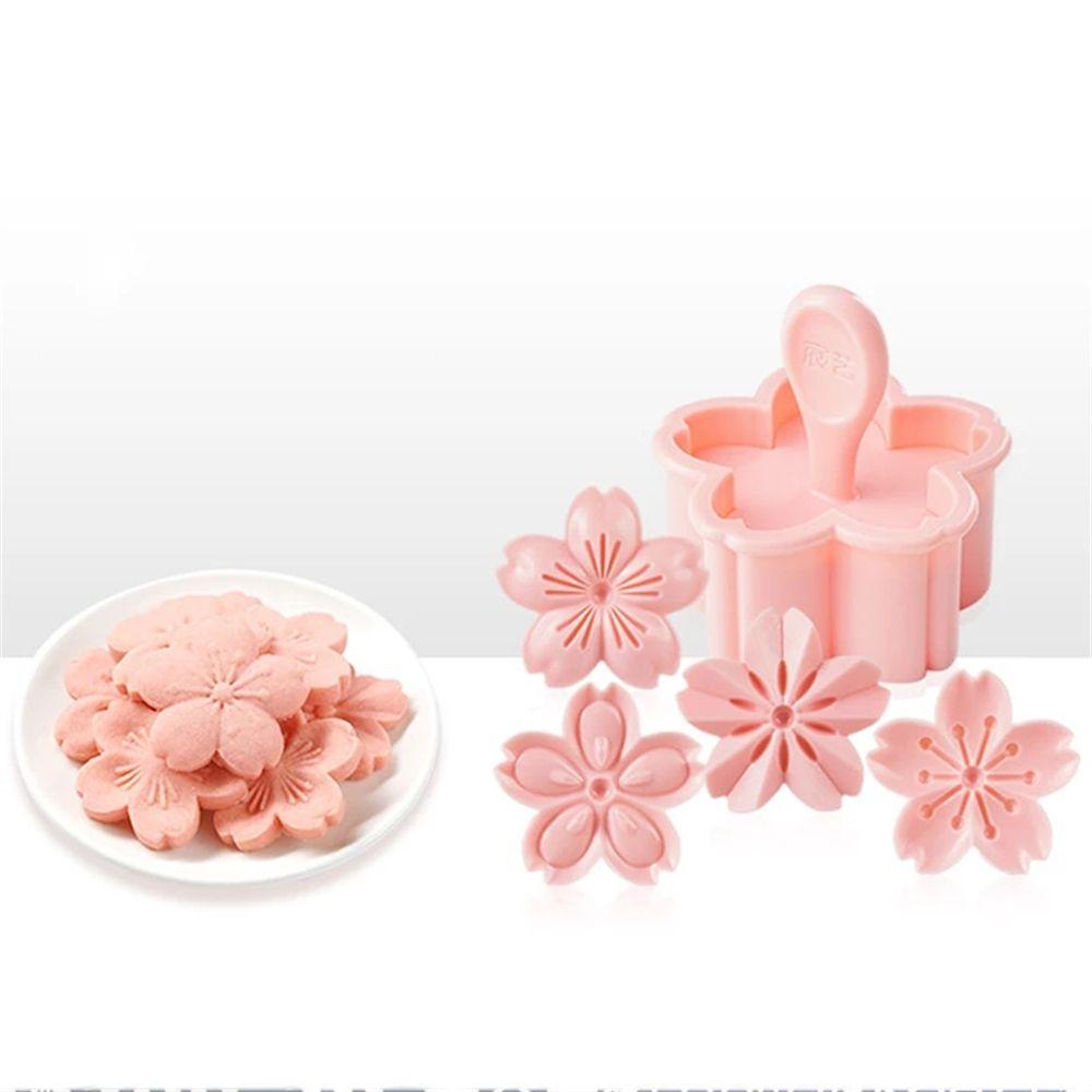 Conopery Bộ 5 Khuôn Cắt Bánh Quy Hình Cánh Hoa Anh Đào 3D