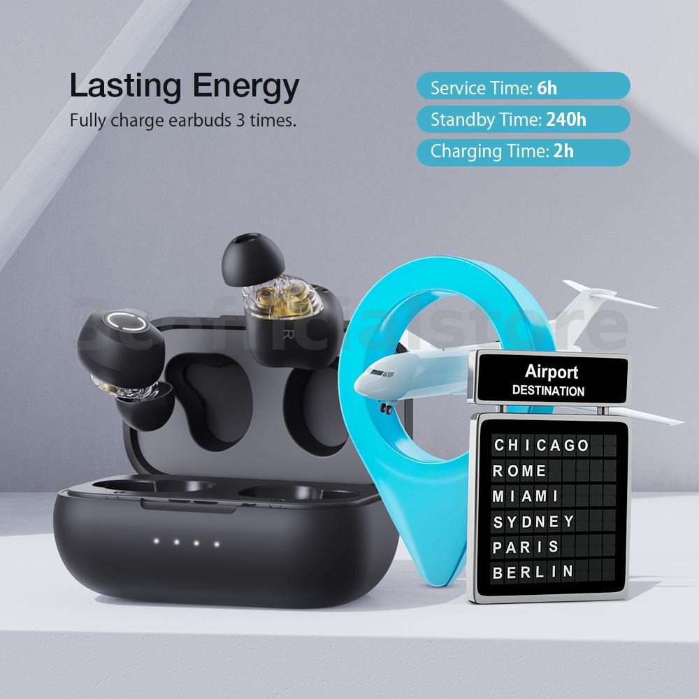 Tai Nghe bluetooth QCC3040 APT HiFi CVC HD Chống Thấm Nước IPX5