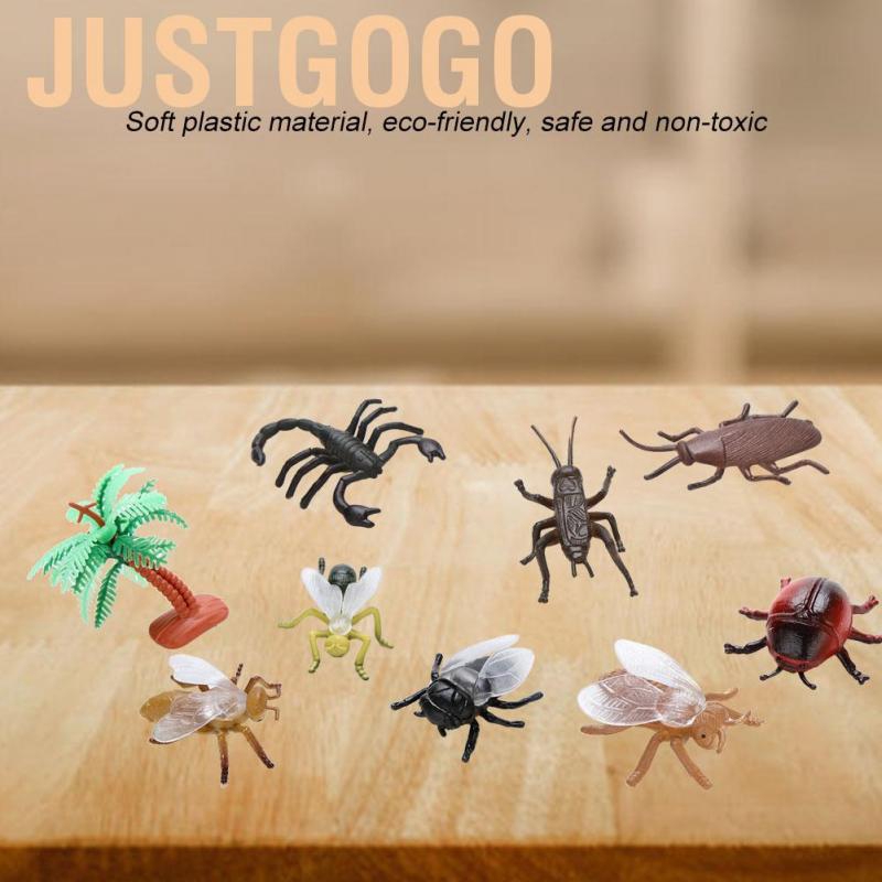 Set 12 Món Đồ Chơi Hình Côn Trùng Bằng Nhựa Cho Bé