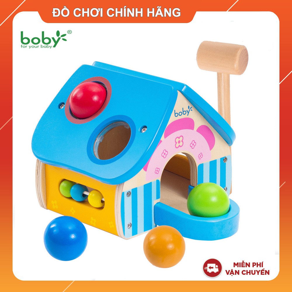 Đồ chơi gỗ cho bé Nhà đập bóng Boby