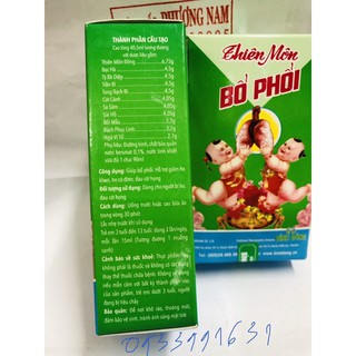 Thiên môn bổ phổi trẻ