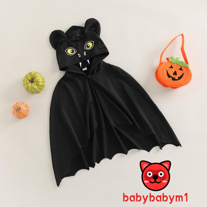 Áo Choàng Hóa Trang Halloween Hình Dơi Cho Bé