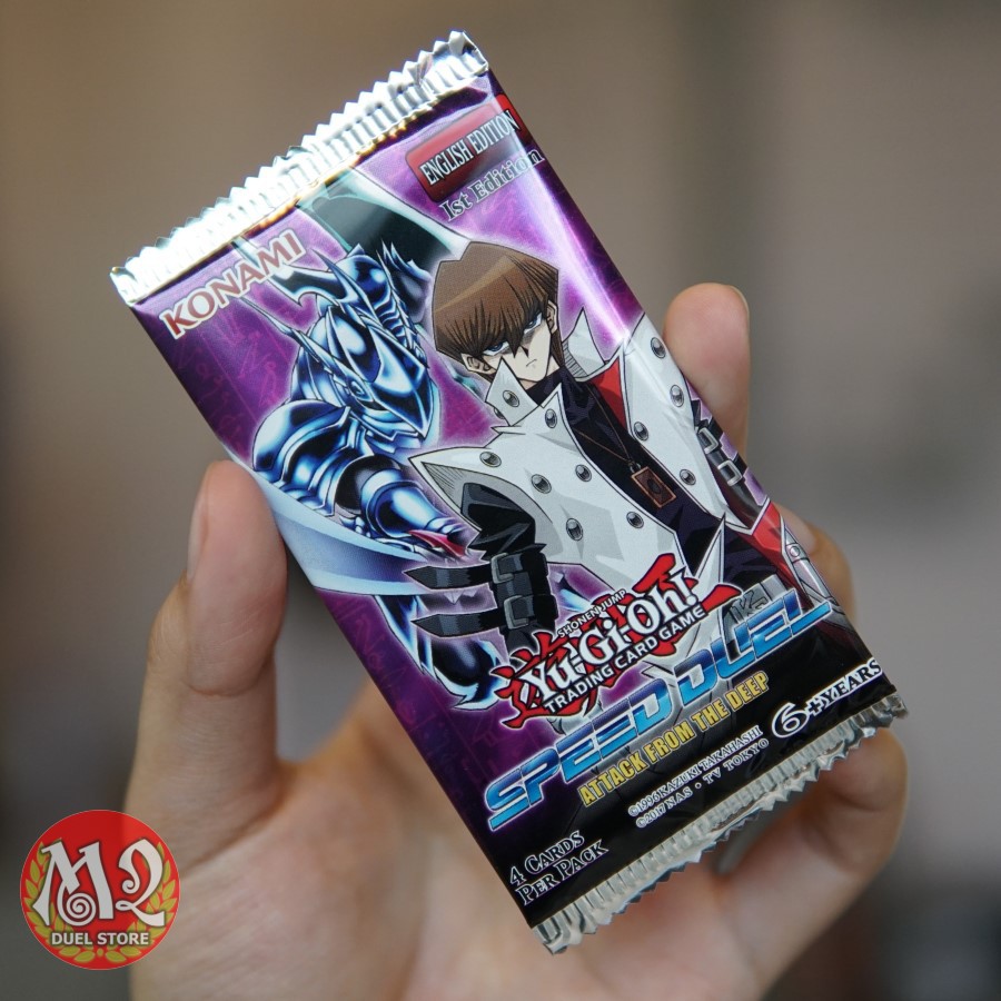Túi thẻ bài Yugioh Kaiba Speed Duel Attack from the Deep Booster Pack - 4 lá bài mỗi túi - Sản xuất tại US/UK