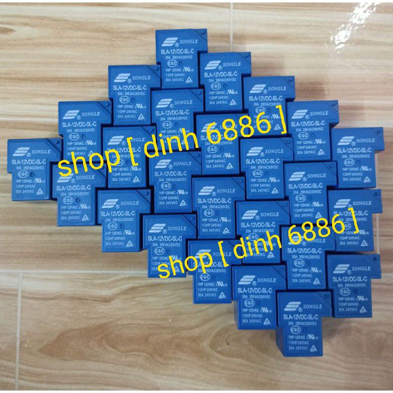 Rơ le 6 chân 12V 30A