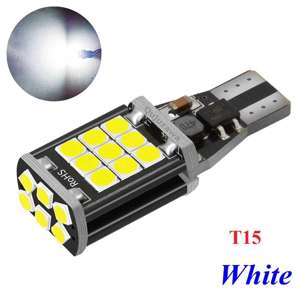 Bóng Đèn LED T15 T10 Với 24 Chip Led 3030 Siêu Sáng Đèn Sương Mù, Đèn Lùi Ô Tô, Xe Máy