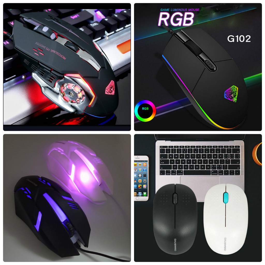 [FREESHIP] CHUỘT GAMING DIVIPARD X-2, OP-20, G102, OP-40 LED RGB