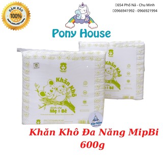 Giấy Khô Khăn Vải Khô Đa Năng Mipbi - Gói 600G An Toàn Cho Bé Yêu