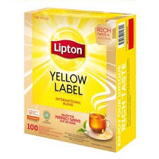 Trà Lipton túi lọc nhãn vàng loại 100 gói x2gr