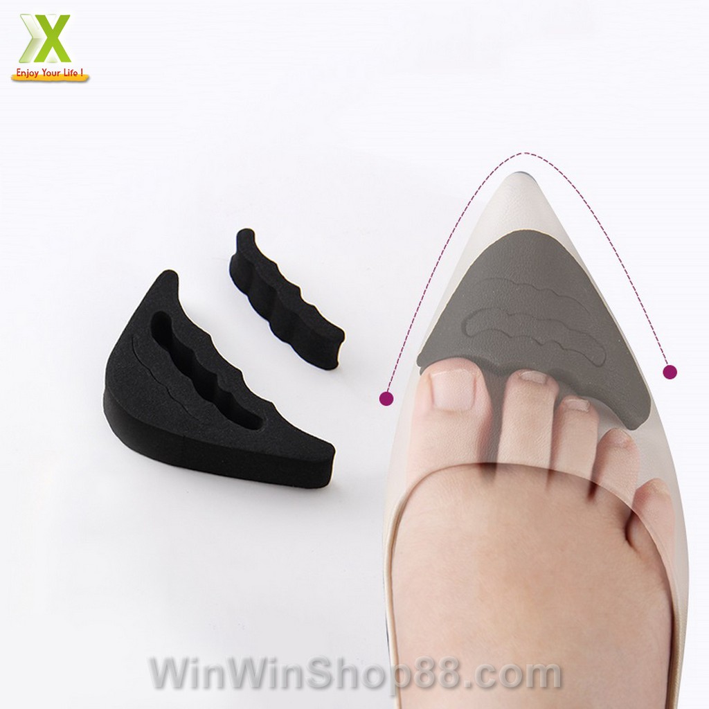 Miếng lót giày mút giảm đau đầu ngón cho giày bít ngón, đệm êm ngón chân dành cho giày nam và nữ - Winz.vn