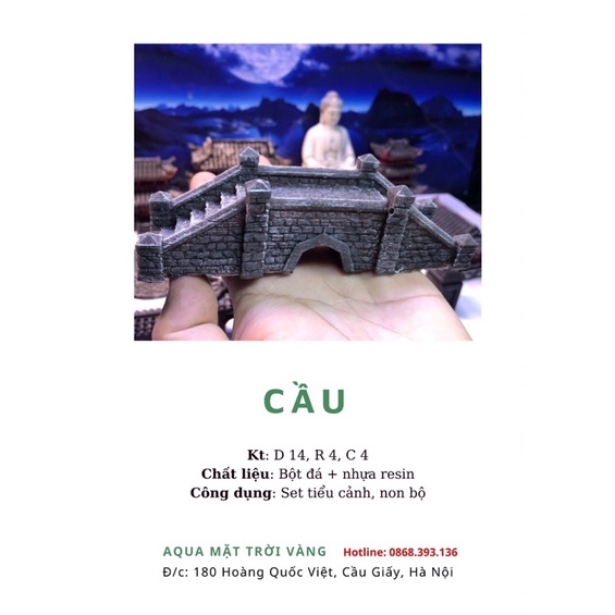 Cầu mini bộ nhà Kelsey 2 - Phụ kiện trang trí tiểu cảnh, bể cá, non bộ, sân vườn