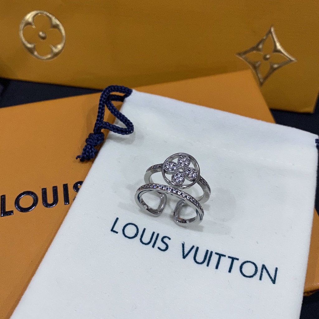 LOUIS VUITTON Bông Tai LV Bằng Thép Titan Thời Trang Cho Nữ