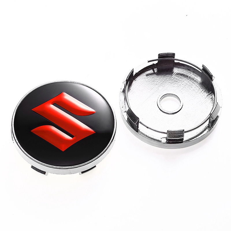 Set 4 Nắp Đậy Trục Bánh Xe Hơi Suzuki 54mm 58mm 60mm Bằng Hợp Kim