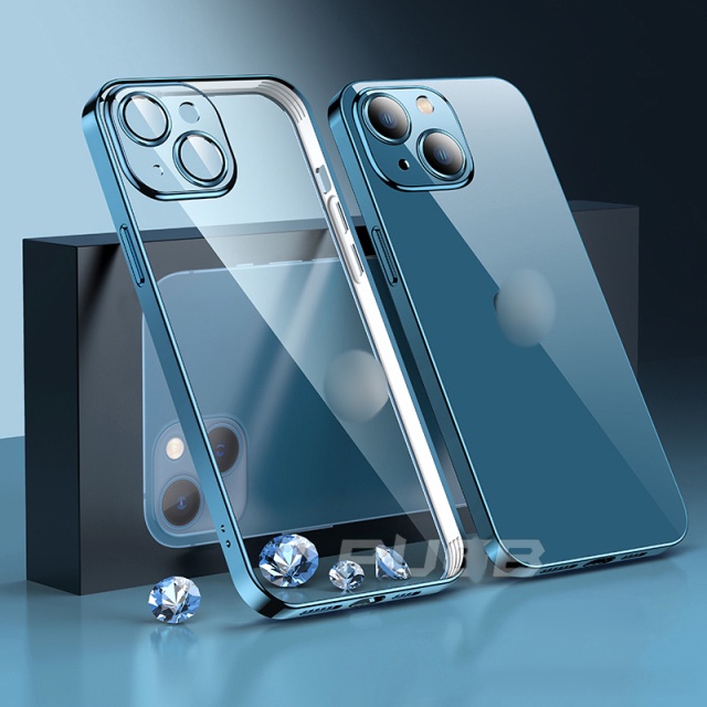 Ốp Điện Thoại TPU Mềm Viền Vuông Chống Sốc Cho IPhone 13 12 11 Pro Max XS Max XR X 8 7 Plus