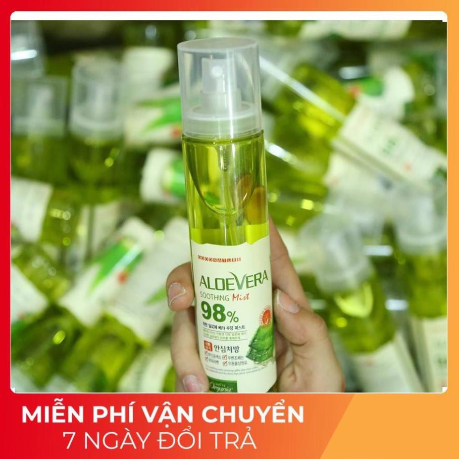 [FREESHIP] Xịt khoáng lô hội nha đam Aloe Vera Soothing Mist 98%