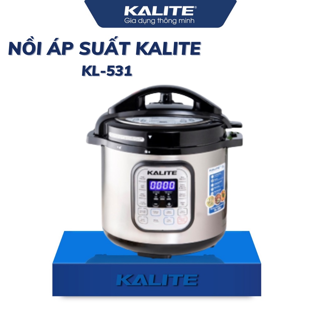 [Mã ELHADEV giảm 4% đơn 300K] Nồi áp suất điện đa năng Kalite KL636 dung tích 6L, 950W 10 chế độ nấu hầm đa năng