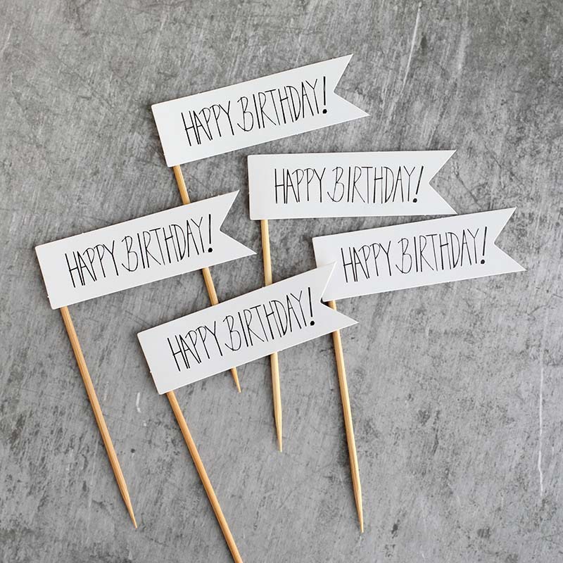 Phụ Kiện Cắm Trang Trí Bánh Kem Sinh Nhật / Lễ Tình Nhân Phong Cách Hàn Quốc ins i love you retro