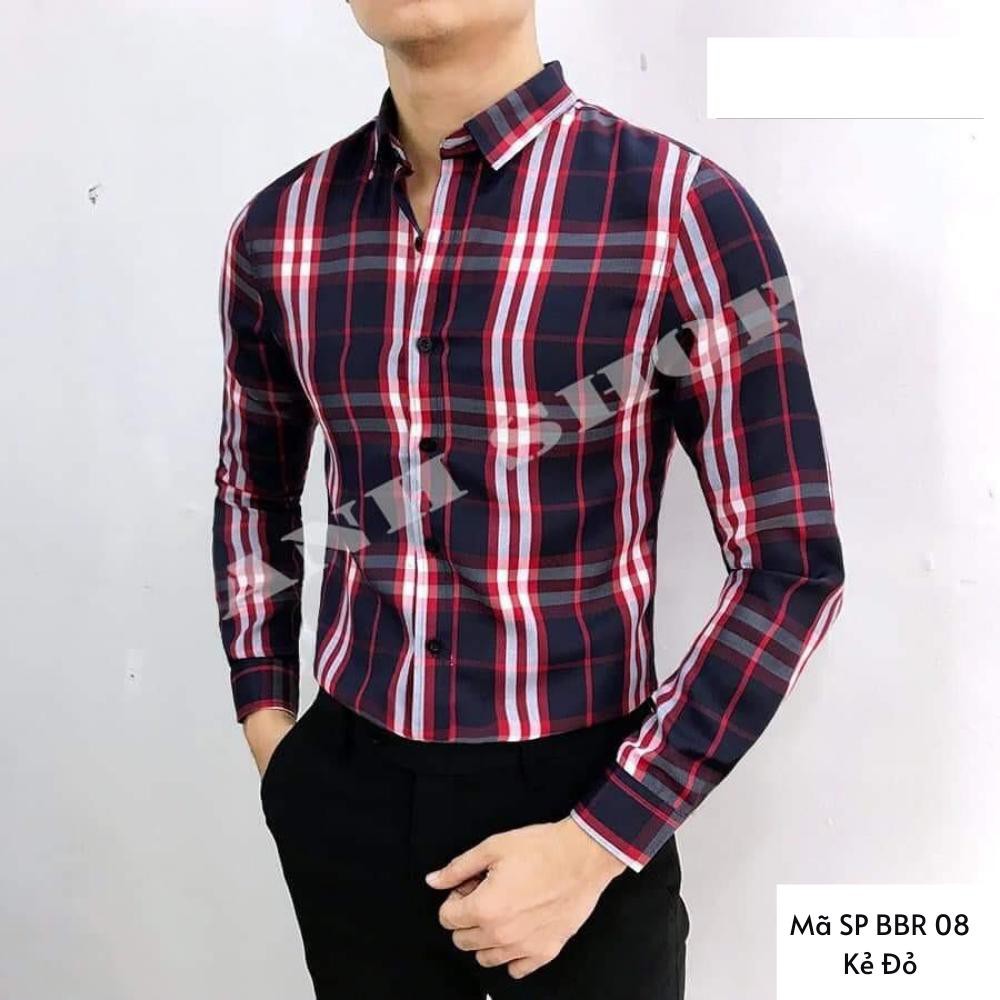 Áo sơ mi nam dài tay BBR kẻ nhiều màu,chất cotton thoáng mát, không nhăn, không bai xù, Hàng Cao Cấp | BigBuy360 - bigbuy360.vn