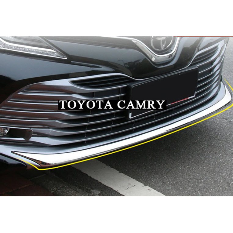 Ốp mí cản trước xe Toyota CAMRY 2015 - 2018, 2019 - 2021 mạ crom cao cấp