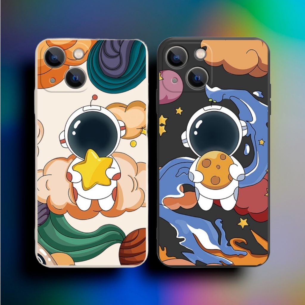 Ốp lưng Vuông Phi hành gia Samsung Galaxy A31,A01,A11,A7 2018,A71,A51,A50,A30,A20,A10s,A20s,A10,M10