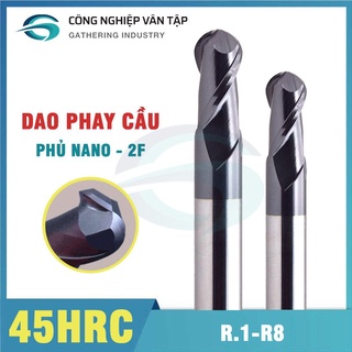 [R0.5-R4] Dao phay cầu Độ cứng 45HRC, dao phay hợp kim lớp phủ nano đen