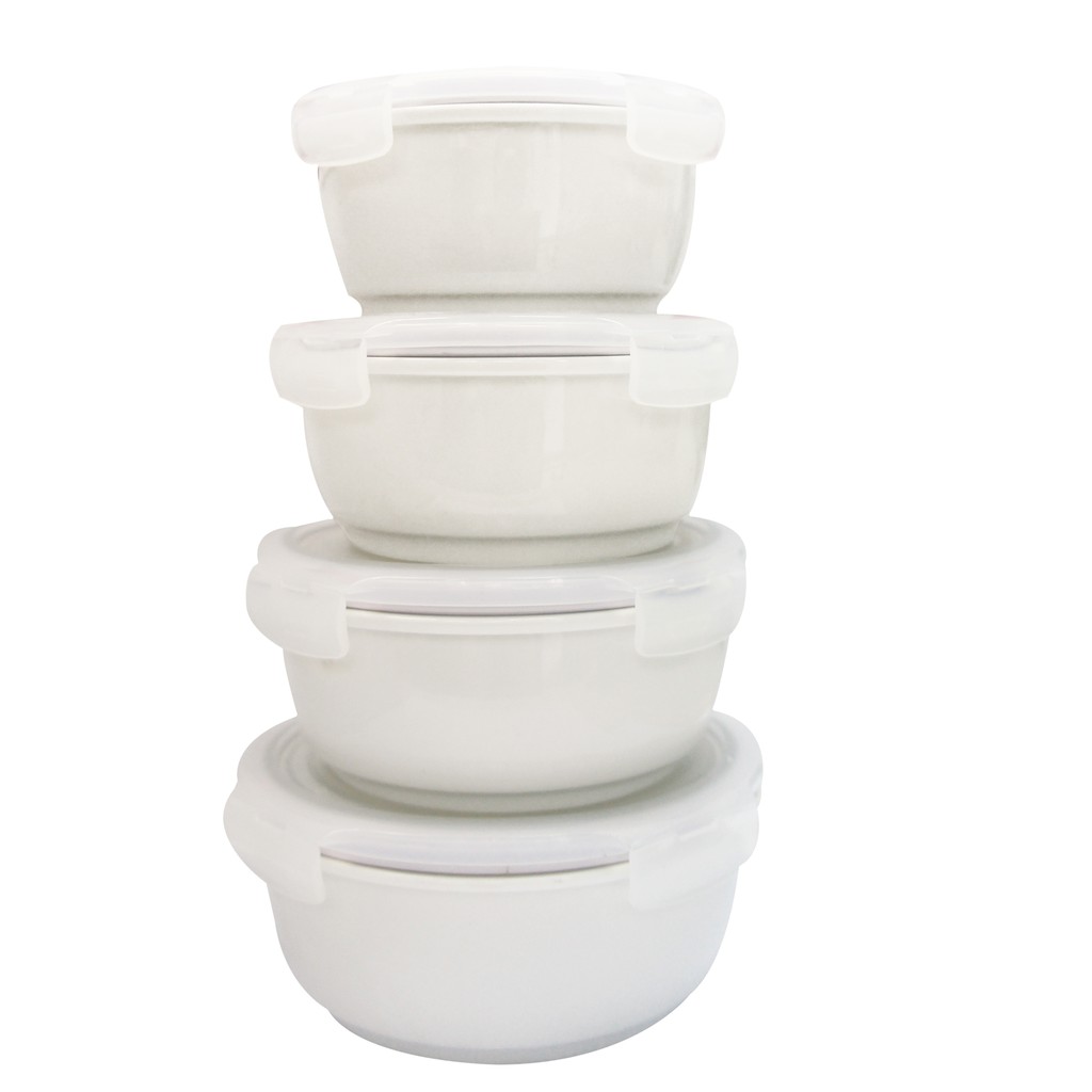 Hộp Đựng Cơm Gốm Sứ Donghwa Cao Cấp Nắp Nhựa Loại 400ml | BigBuy360 - bigbuy360.vn
