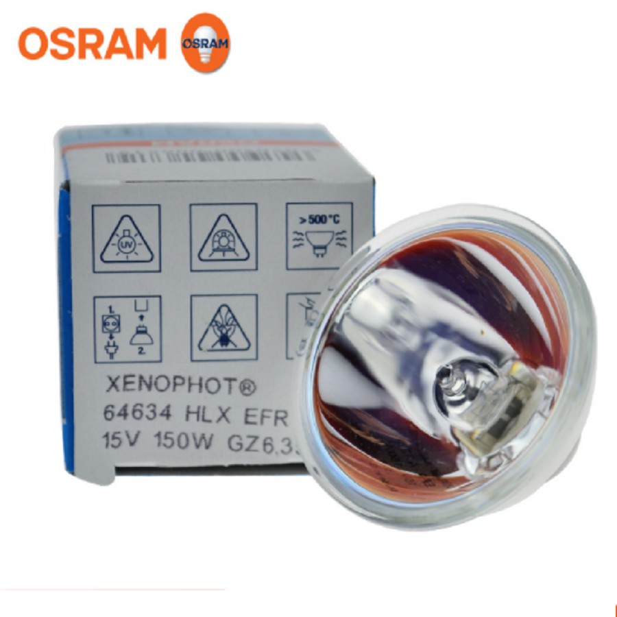 Bóng đèn Halogen 15V 150w, GZ6.35,osram 64634 CHẤT LƯỢNG CAO