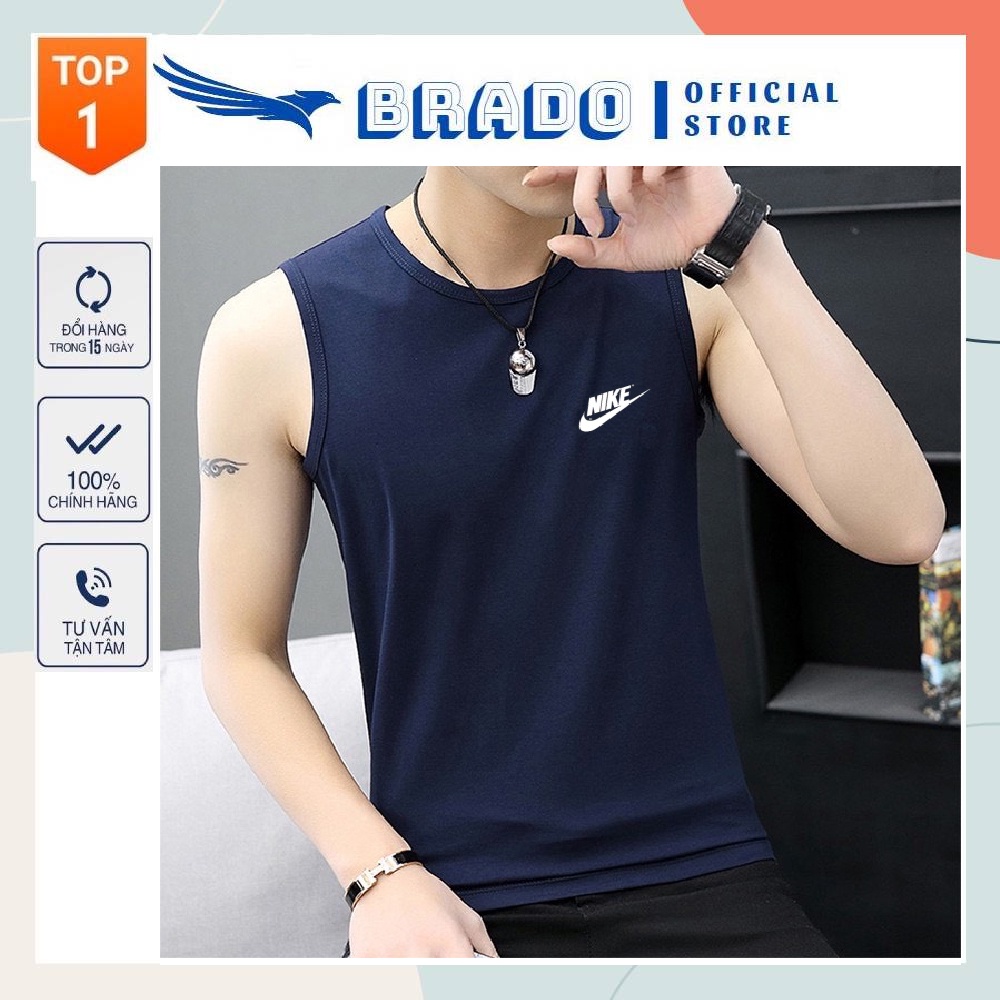 Áo Ba Lỗ Nam TankTop 𝐍 𝐈 𝐊 𝐄 Chất Vải Thể Thao Siêu Mát Co Giãn Hàng Xuất Cực Xịn