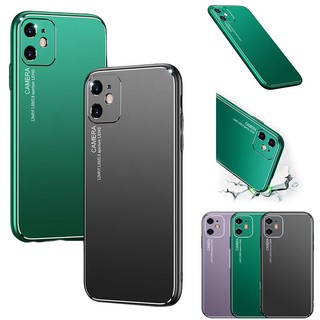 Ốp điện thoại viền kim loại nhám chống sốc cho iphone11 11pro 6 7 8 x xs xr xsmax se2