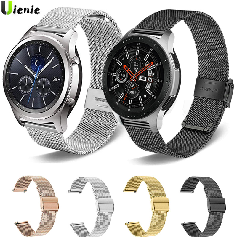 Dây đeo inox Milanese cho đồng hồ Samsung Galaxy Watch 46mm 42mm Gear S3 Frontier Galaxy Watch Active 2