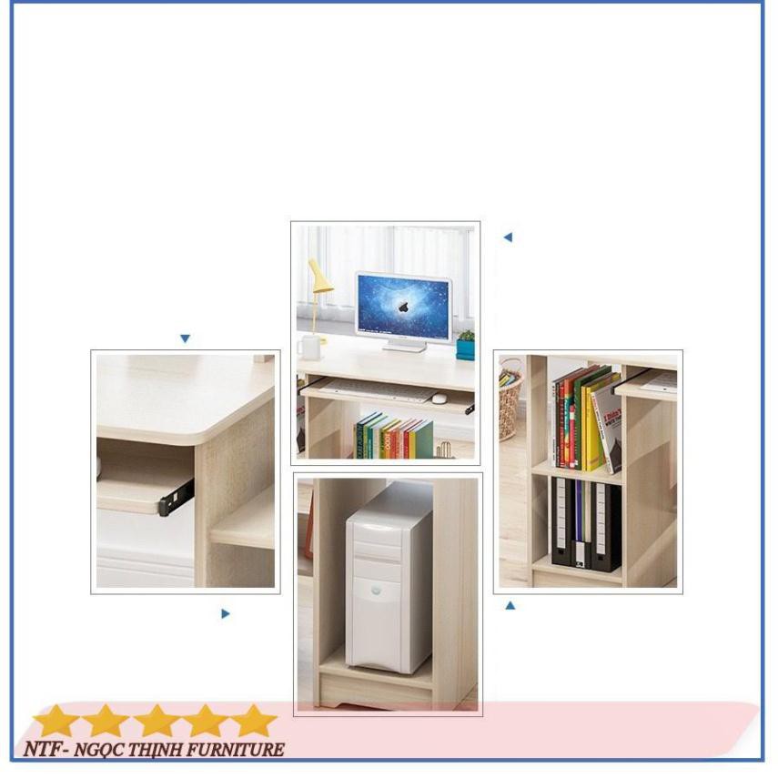 Bàn làm việc kèm kệ sách đa năng tiện lợi Tâm House BXG047 (100*40CM)