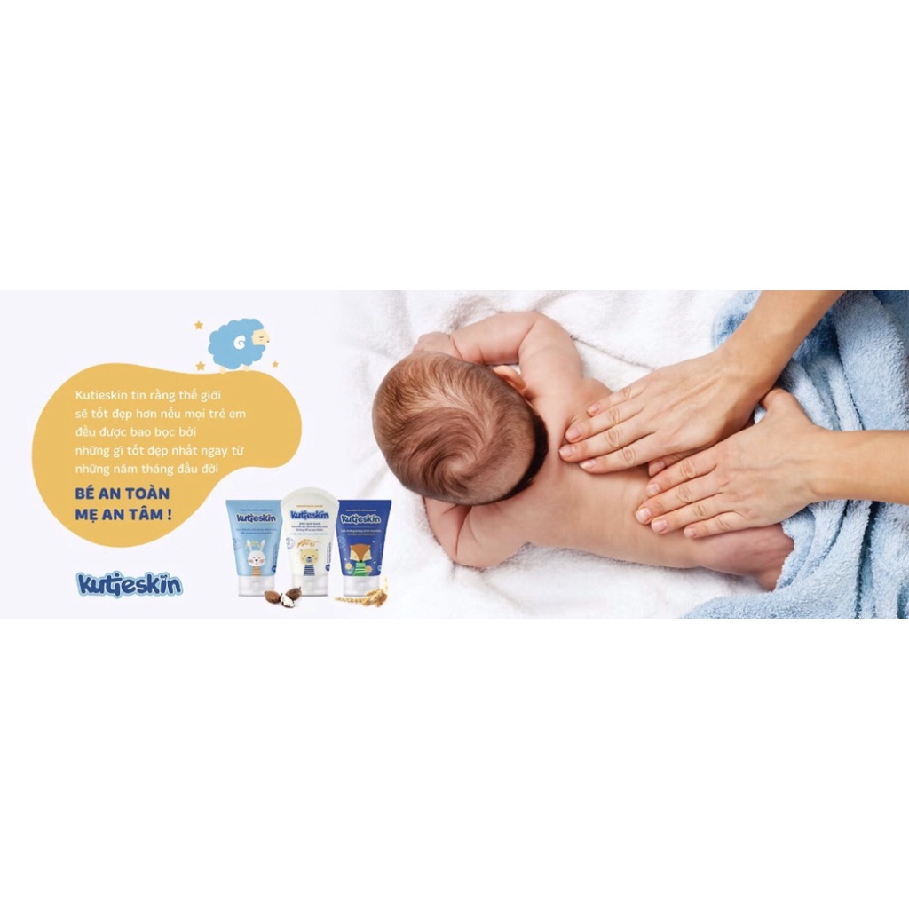 [Chính hãng] Kem Bôi Da cho bé Giảm Mẩn đỏ, Hăm, Dịu Ngứa nhanh KUTIESKIN 30g