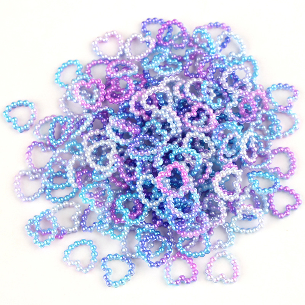 Set 120 phụ kiện trang trí móng tay nghệ thuật hình trái tim