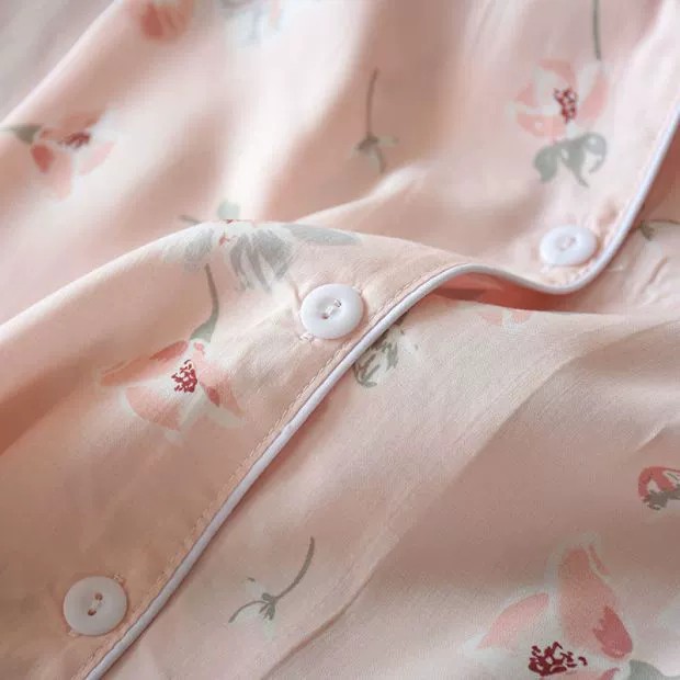 Bộ đồ pyjamas dài tay cotton silk cao cấp họa tiết (nhiều màu)