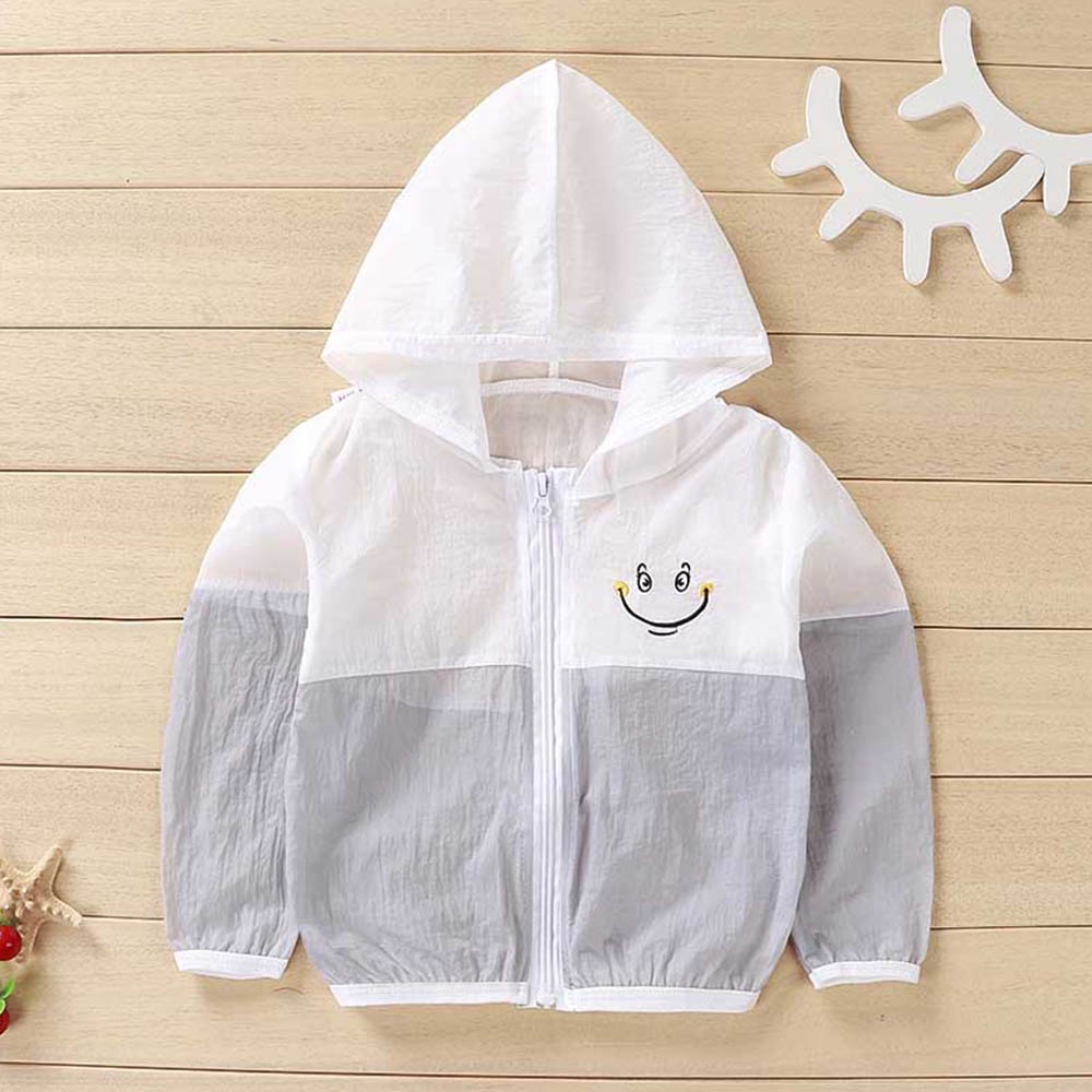 Áo khoác BEAR LEADER tay dài có nón phối khóa kéo thời trang mùa hè cho bé