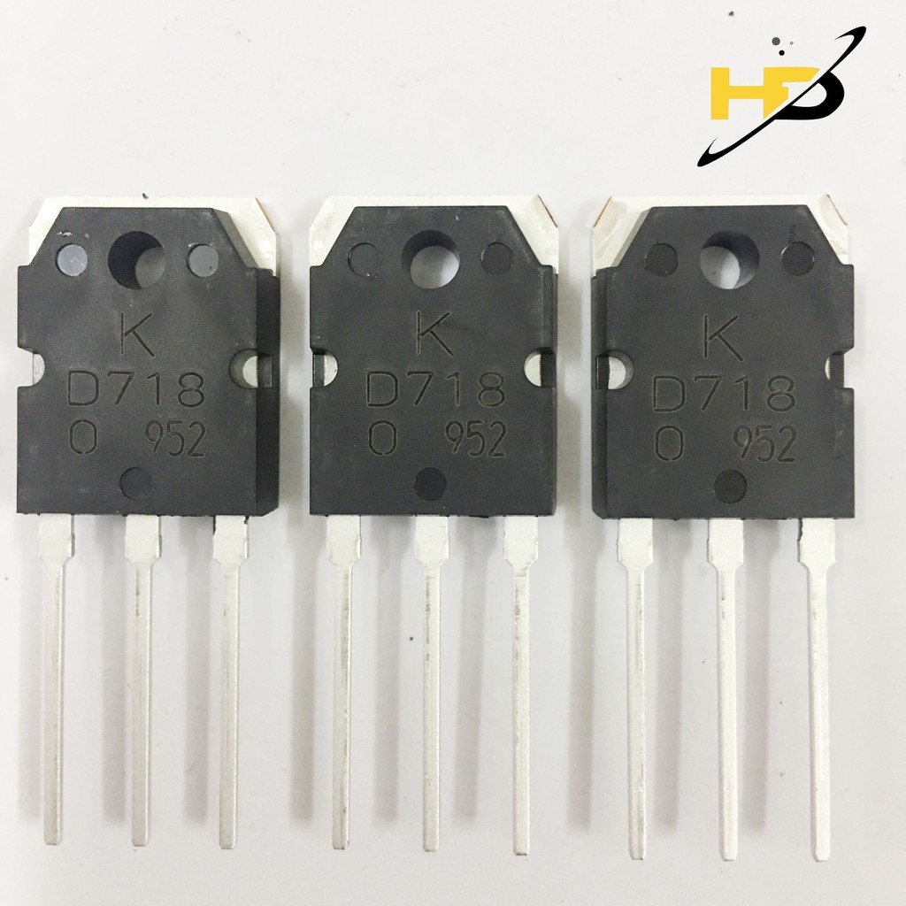 Linh Kiện Điện Tử, Sò Công Suất Transitor D718 Lưng Đồng Loại Tốt