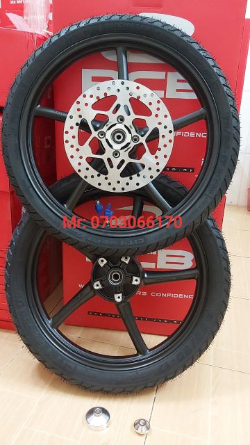 CẶP BÁNH MÂM 5 CÂY  RCB CHÍNH HÃNG 1.6 1.6, VỎ MICHELLIN kèm đĩa.