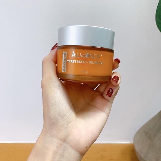Mặt nạ Men bia cấp ẩm mềm da ALMONDS