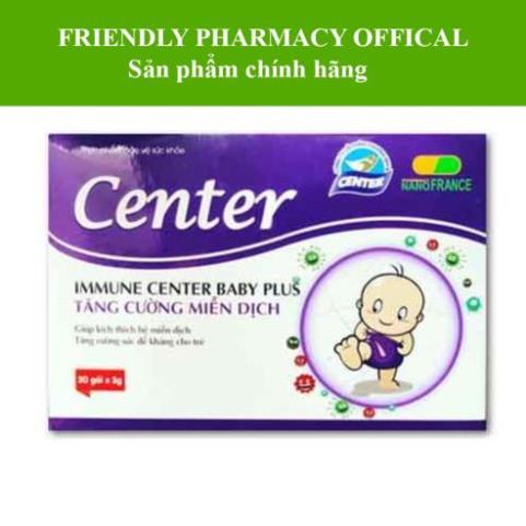 {Date xa} Center baby Plus Immune – Hỗ trợ tăng cường sức đề kháng, kích thích hệ tiêu hóa (Hộp 20 gói)