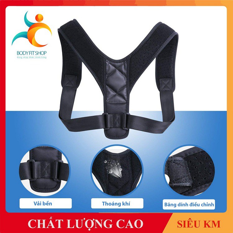 Hàng Chính Hãng Nhật Bản Bảo Hành 1 năm  Đai chống gù lưng - Cải thiện gù lưng - Chất liệu cao cấp