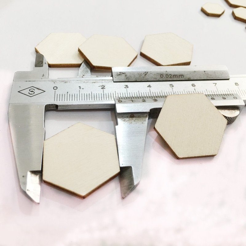 Set 100 Miếng Gỗ Hình Lục Giác Dùng Để Lắp Ráp Thủ Công Dành Cho Các Bé