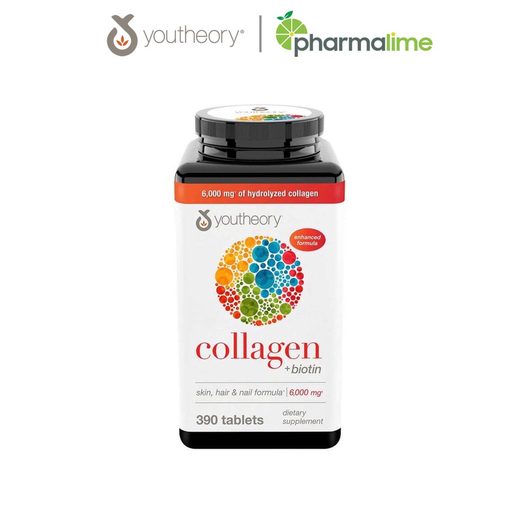 Collagen Biotin Youtheory – Viên Uống Bổ Sung Collagen và Biotin (390 viên)